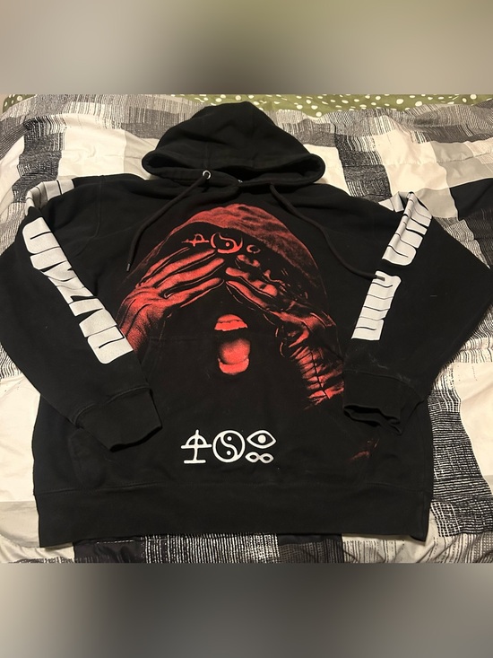 Lane Seven Other - Lane Seven Bad Omens Black Hoodie with Red Graphic Accent 🖤